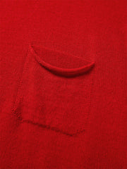 Women's Machine-Washable Wool Henley Sweater