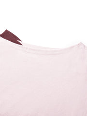 Women's Asymmetric Colorblock Collar Knit Sweater