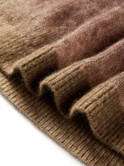 Women's Ombre Mohair Lantern-Sleeve Sweater