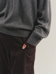 Women's Detachable V-Neck Wool-Blend Sweater