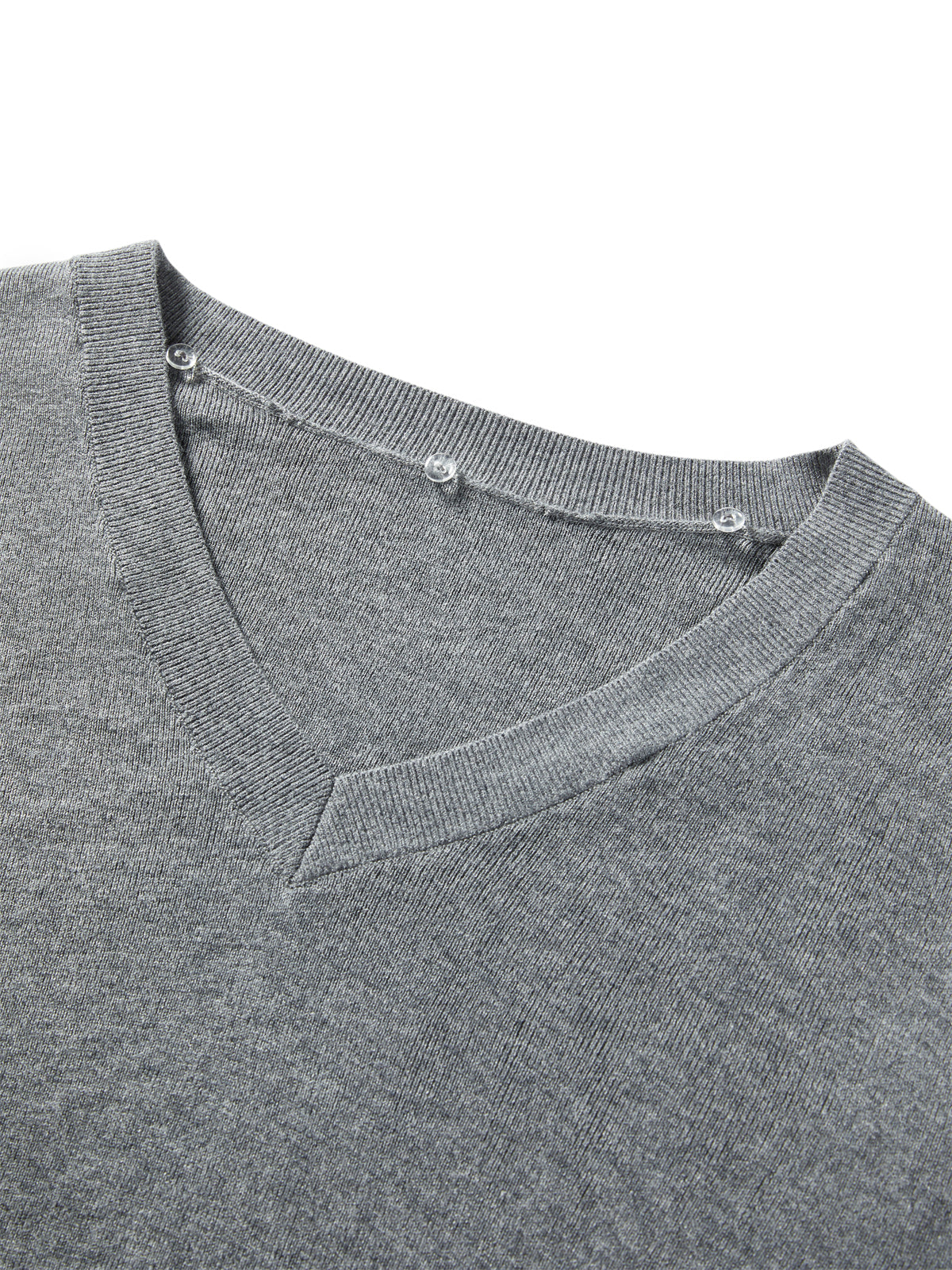 Women's Detachable V-Neck Wool-Blend Sweater