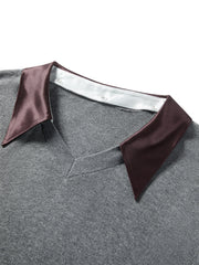 Women's Detachable V-Neck Wool-Blend Sweater