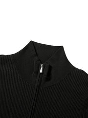 Women's Wool-Blend Half-Placket Slim Knit Top