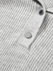 Women's Wide-Lapel Pullover Knit Sweater