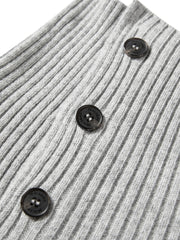 Women's Cashmere-Blend Asymmetric-Neck Knit Sweater