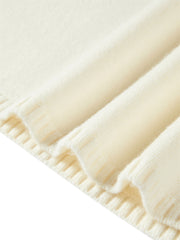 Women's Cashmere-Blend Asymmetric-Neck Knit Sweater