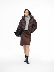 Women's Cashmere-Blend Asymmetric-Neck Knit Sweater