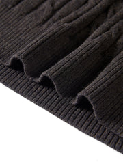 Women's Half-Zip Cable-Knit Sweater