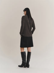 Women's Half-Zip Cable-Knit Sweater