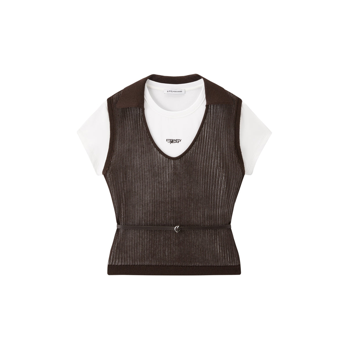 Women's Casual Detachable-Sleeve Knit Top
