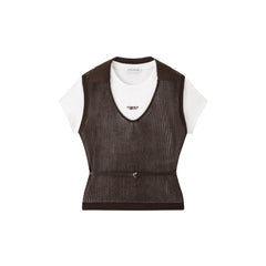 Women's Casual Detachable-Sleeve Knit Top