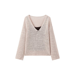 Women's Casual Rose-Latte Lightweight Cover-Up Set