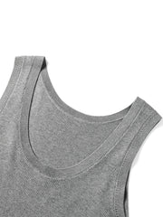 Women's Solid U-Neck Knit Tank Top