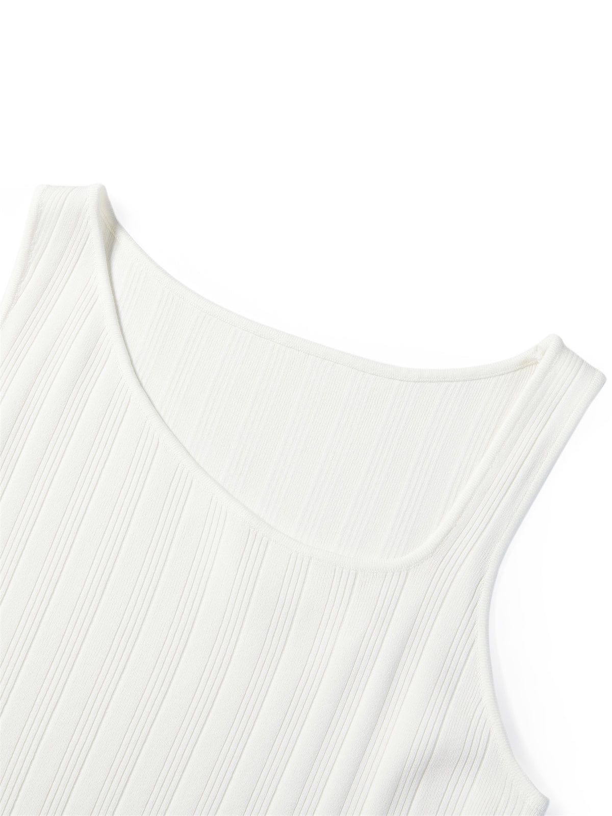 Women's Asymmetric Slit Knit Tank