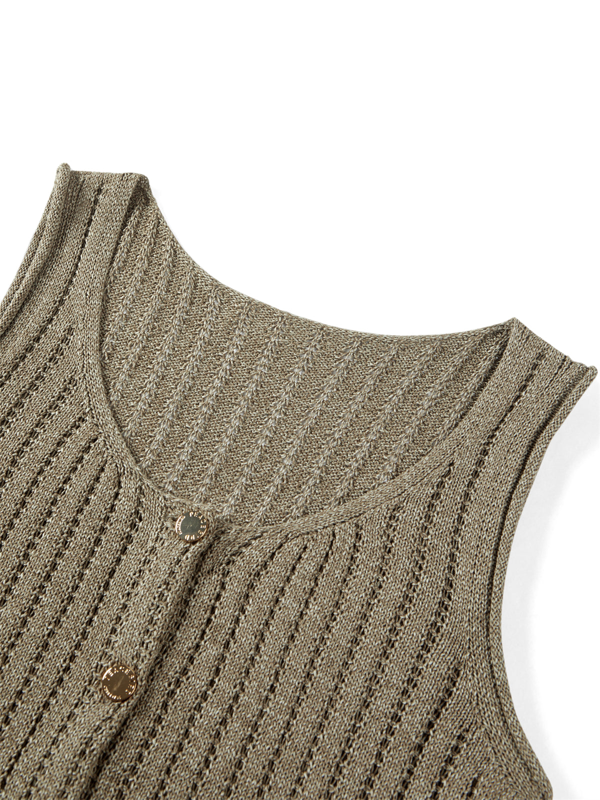 Women's V-Neck Fitted Knit Tank Top