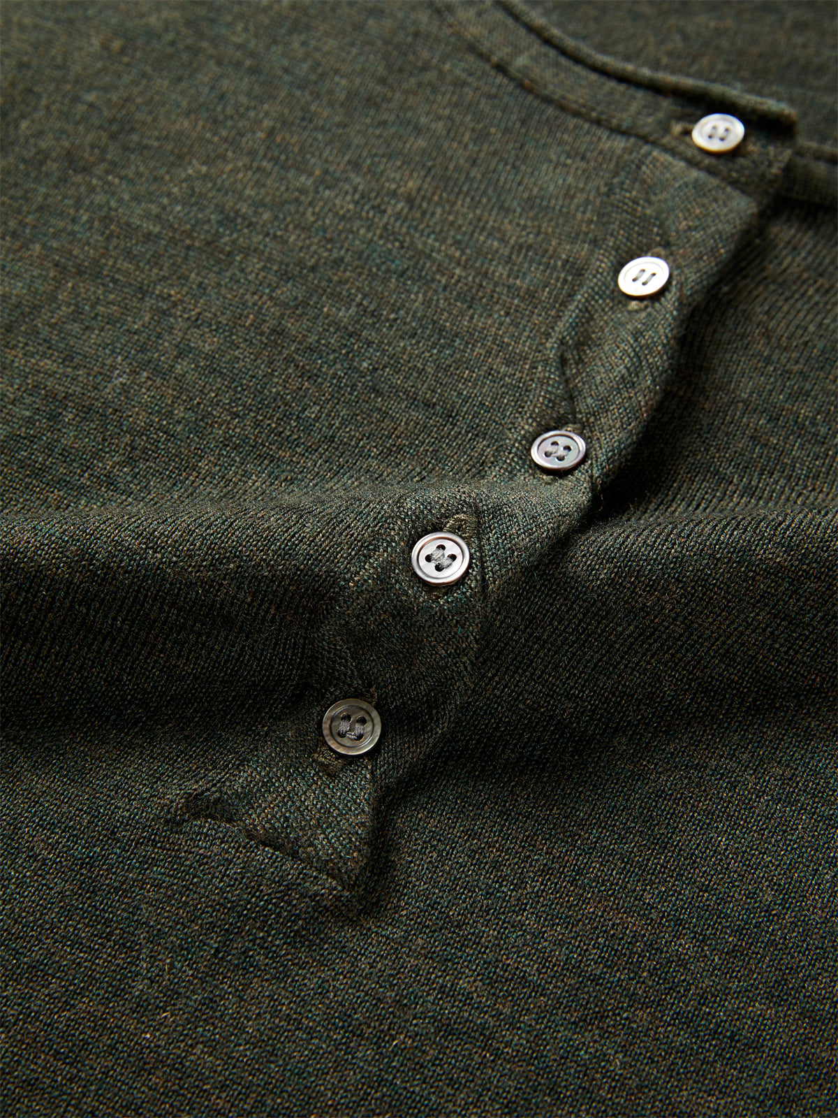 Women's Wool U-Neck Knit Vest in Yangtze Yarn