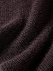 Women's Rabbit-Hair Blend Drape-Neck Modern Vest