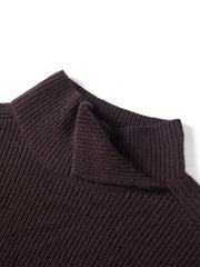 Women's Rabbit-Hair Blend Drape-Neck Modern Vest