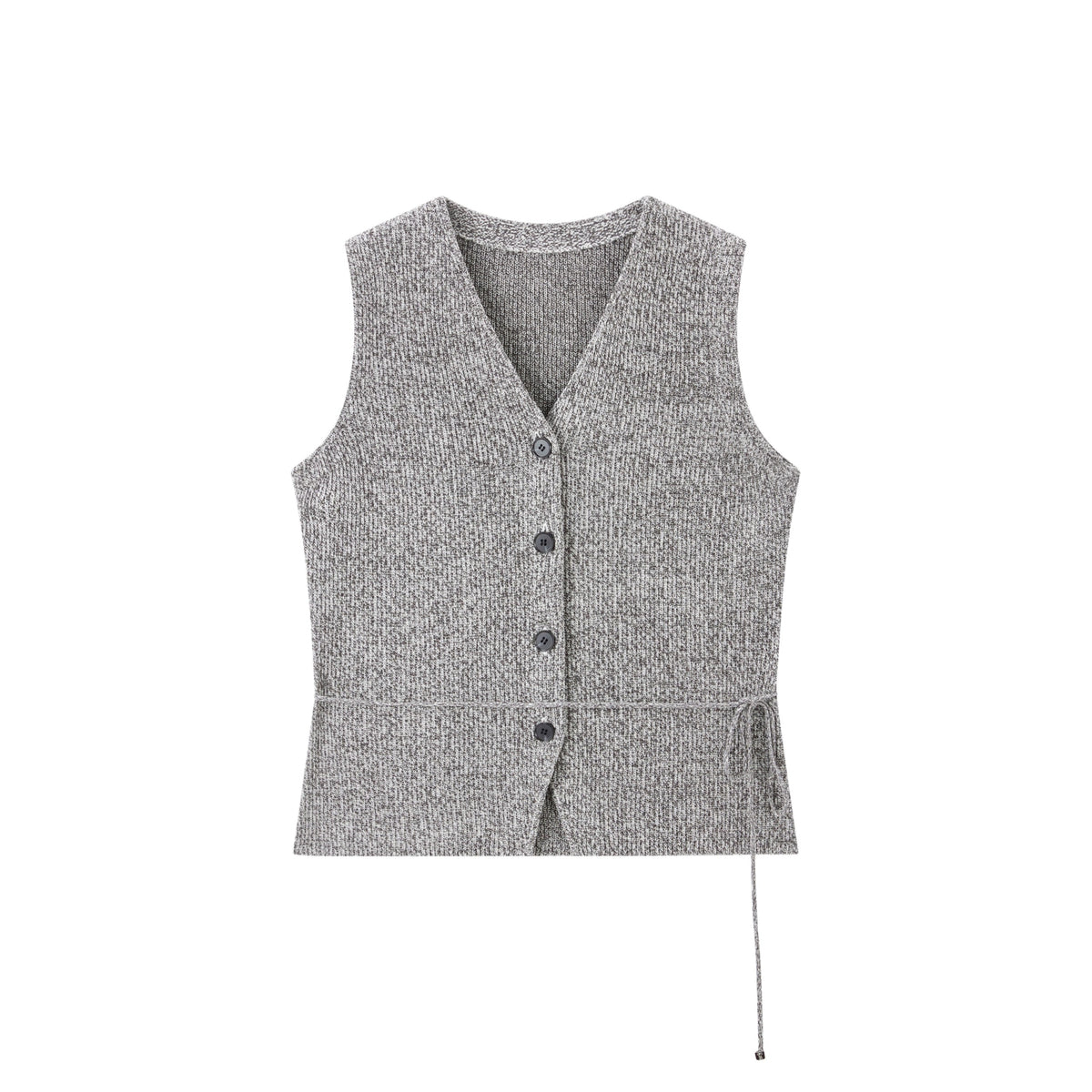 Women's V-Neck Knitted Vest Cardigan
