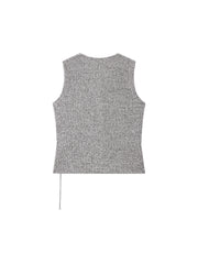 Women's V-Neck Knitted Vest Cardigan