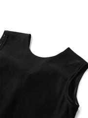 Women's A-Line Dress with Spliced Hem