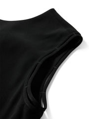 Women's A-Line Dress with Spliced Hem