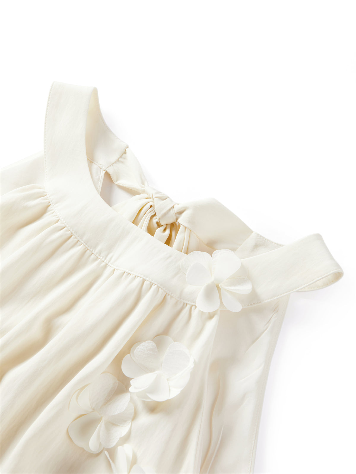 Women's Applique Halter Neck Vacation Dress