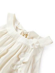 Women's Applique Halter Neck Vacation Dress