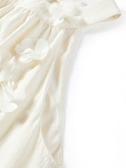Women's Applique Halter Neck Vacation Dress