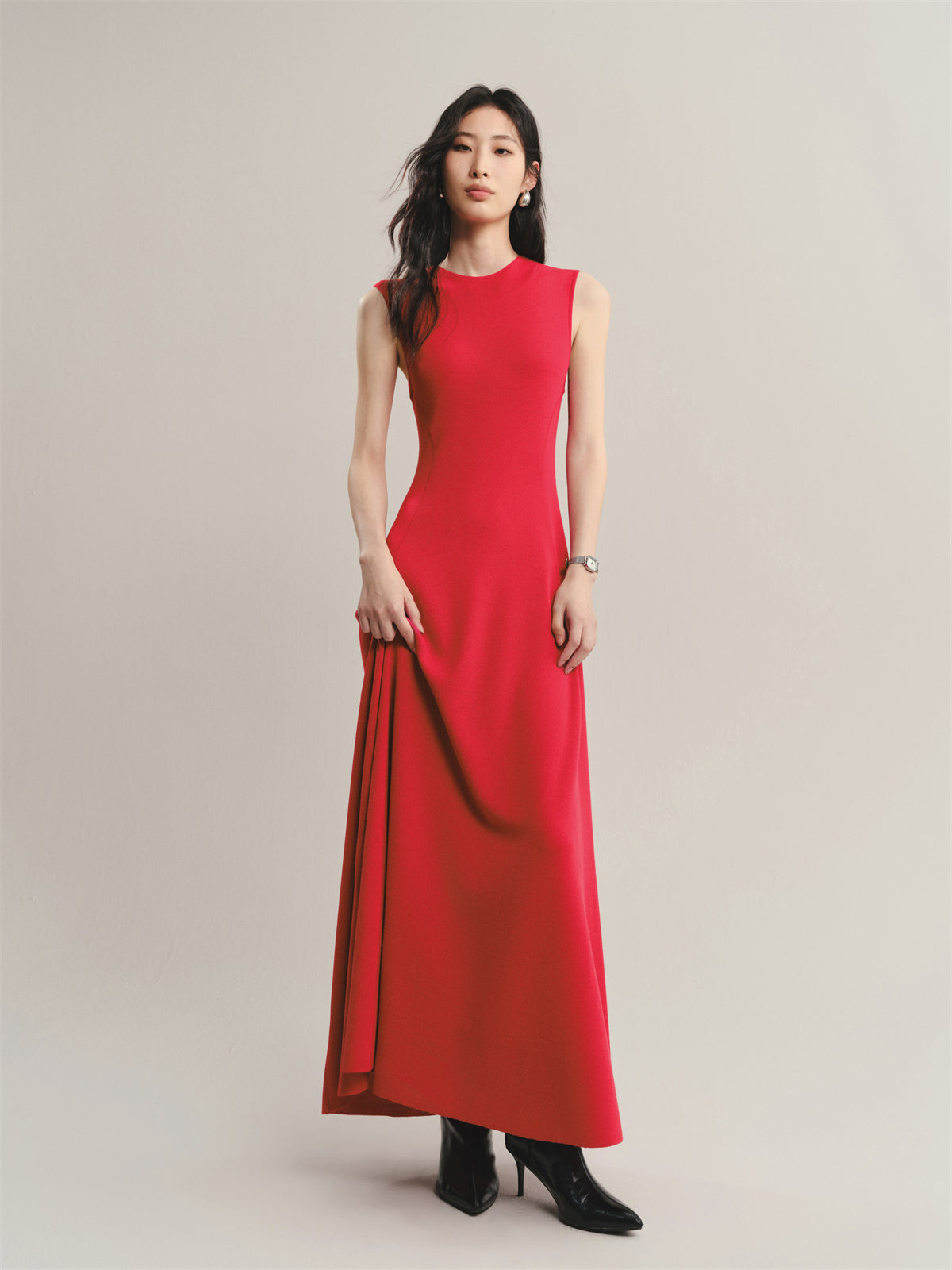 Women's Machine-Washable Wool-Blend Knit Dress