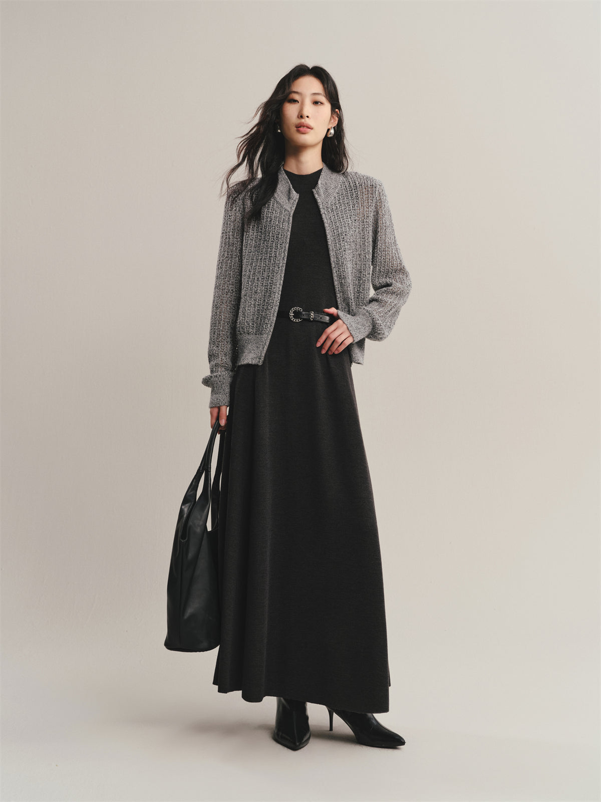 Women's Machine-Washable Wool-Blend Knit Dress