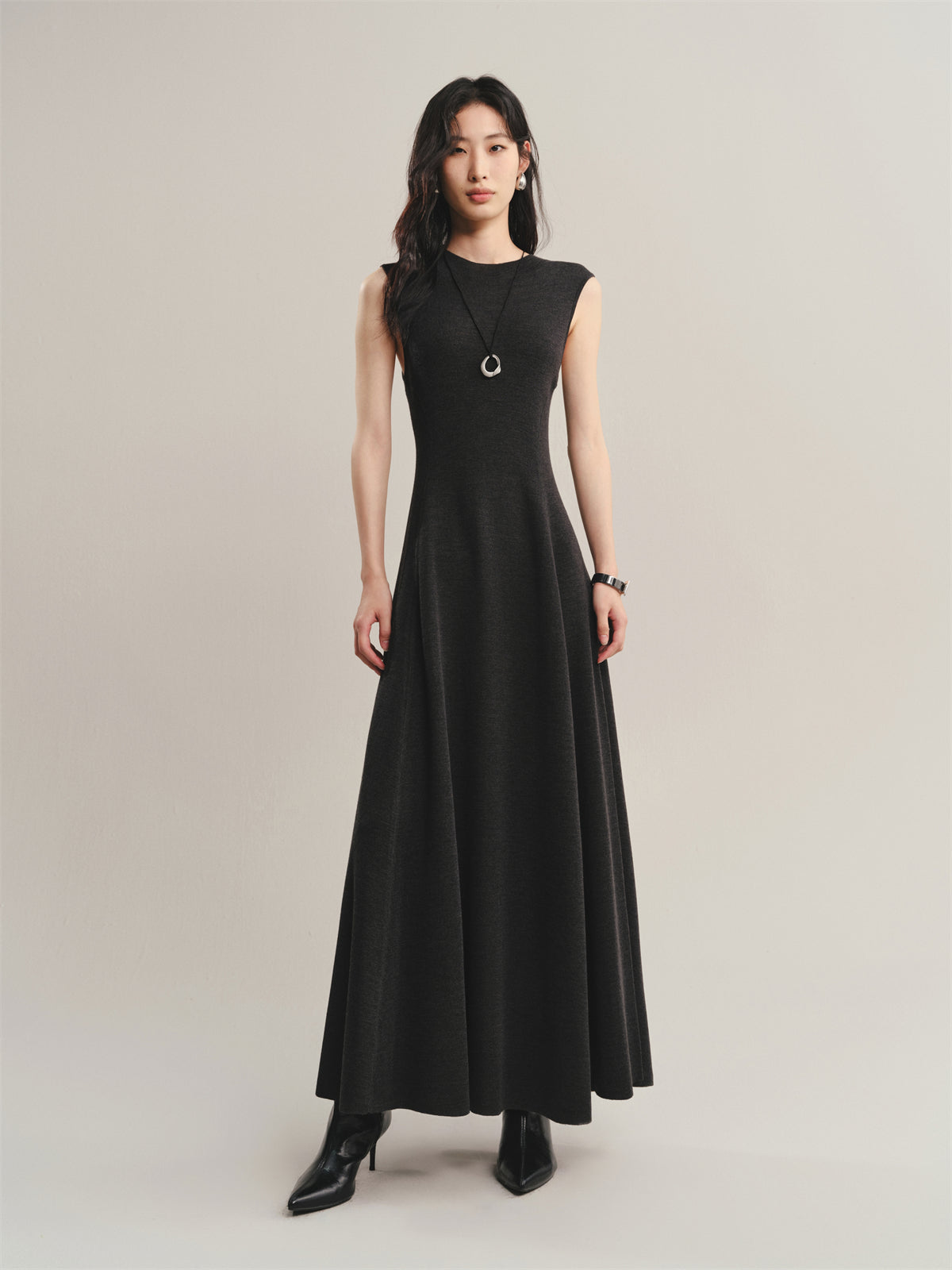 Women's Machine-Washable Wool-Blend Knit Dress