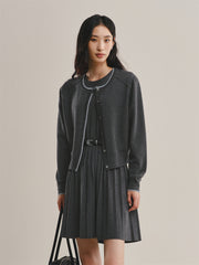 Women's Cardigan and Dress Two-Piece Set