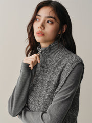 Women's Wool-Blend Knit Dress Two-Piece Set