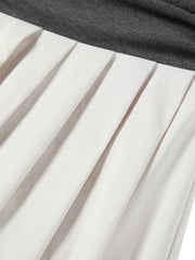 Women's Slash-Neck Slim Spliced Dress