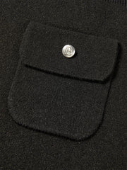 Women's Mock-Neck Knit Dress with Arm Warmers