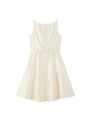 Women's Commute Sleeveless Bateau Neck Dress