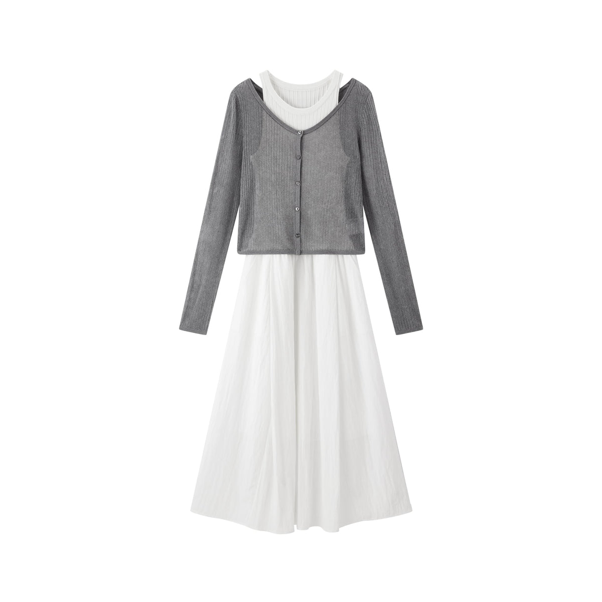 Women's Elegant Simple 2-Piece Dress