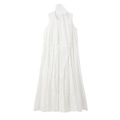 Women's Flared Tiered Long Dress