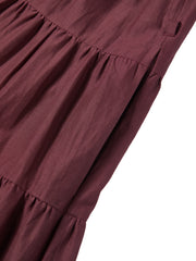 Women's Flared Tiered Long Dress