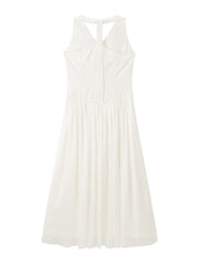 Women's French-style Halter Neck Holiday Dress