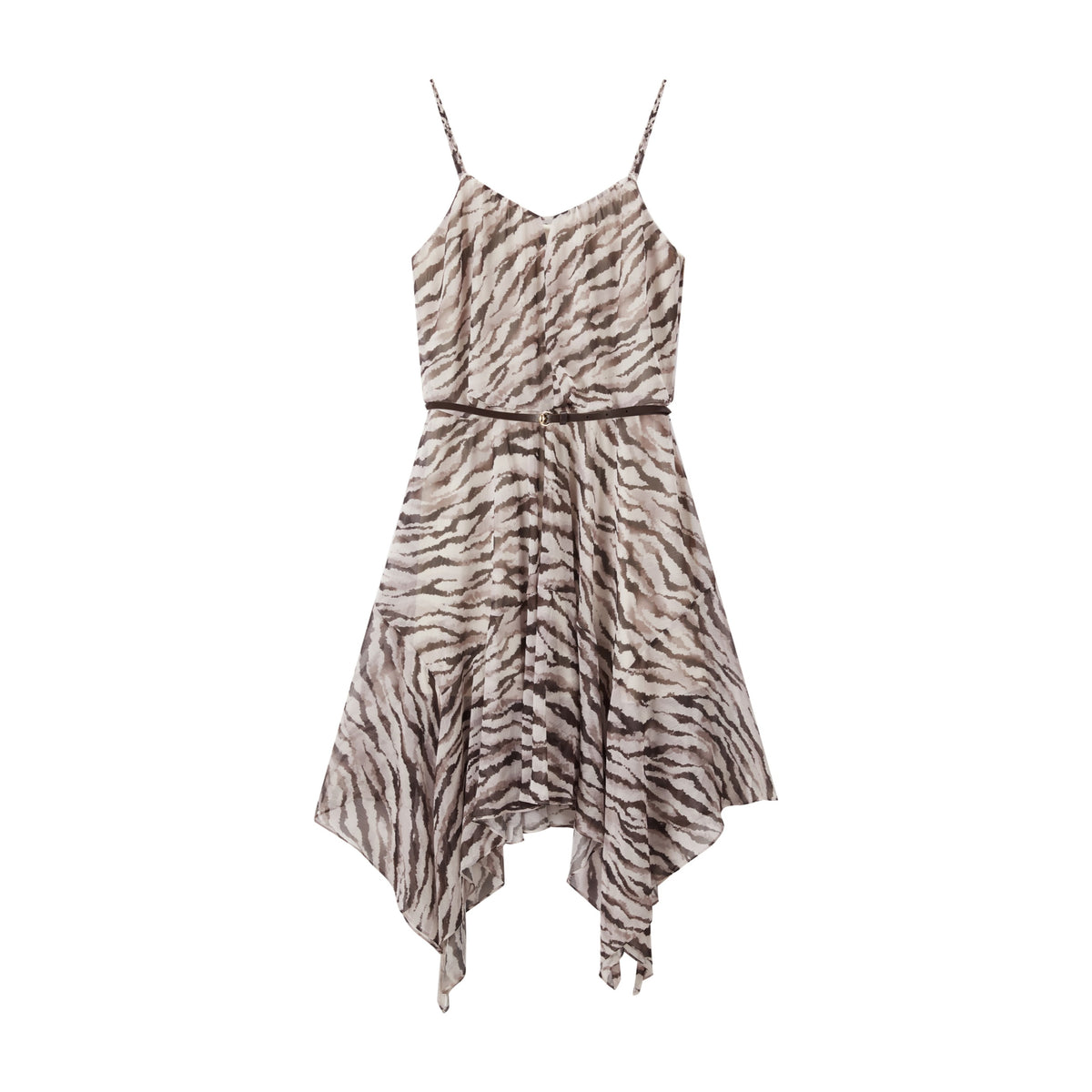 Women's Vacation-Style Zebra-Print Dress
