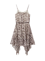 Women's Vacation-Style Zebra-Print Dress