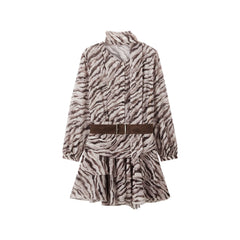 Women's Vacation-Style Zebra-Print Dress