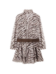 Women's Vacation-Style Zebra-Print Dress