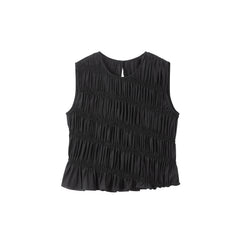 Women's Lyocell Tencel tight-fitting white vest