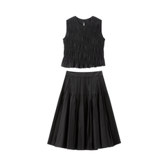 Women's Lyocell Tencel Vest & Skirt Set