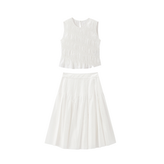 Women's Lyocell Tencel Vest & Skirt Set