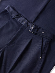 Women's Navy Blue Straight Pants