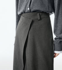 Women's Asymmetrical Wide-Leg Suit Pants